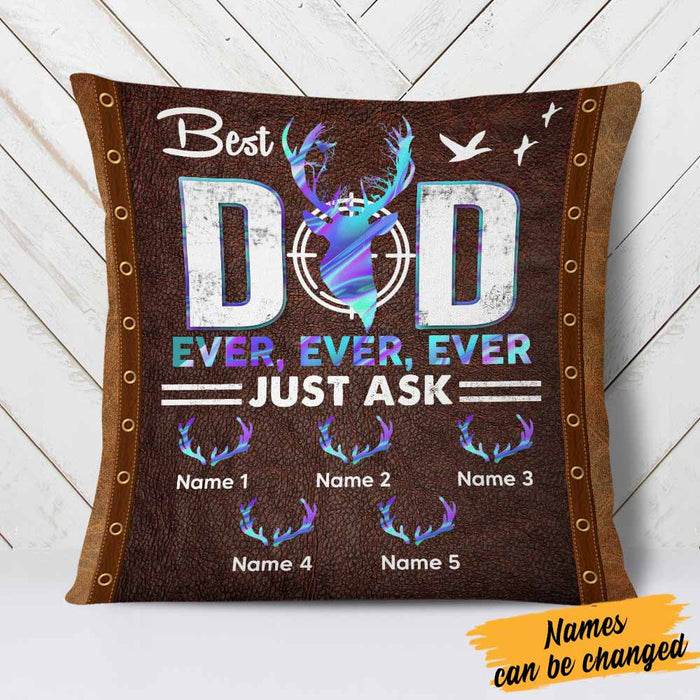 Personalized Deer Hunting Dad Pillow DB12 30O58 1