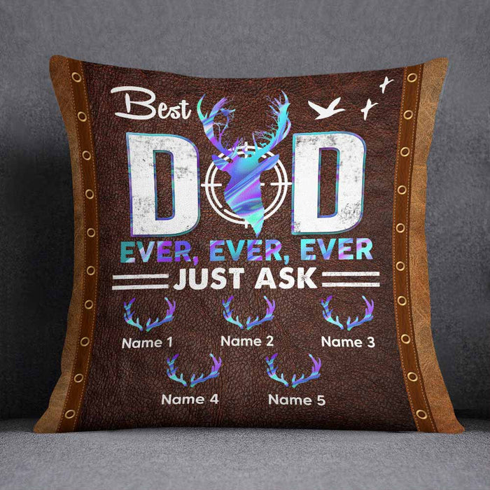 Personalized Deer Hunting Dad Pillow DB12 30O58 1