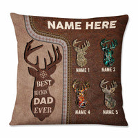 Personalized Deer Hunting Dad Grandpa Pillow DB12 30O57 thumb 1