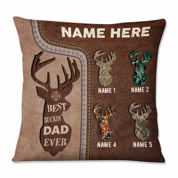 Personalized Deer Hunting Dad Grandpa Pillow DB12 30O57 1