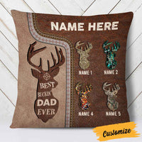 Personalized Deer Hunting Dad Grandpa Pillow DB12 30O57 thumb 1