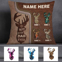 Personalized Deer Hunting Dad Grandpa Pillow DB12 30O57 thumb 1