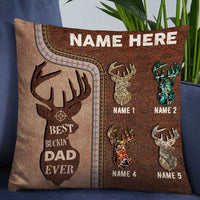Personalized Deer Hunting Dad Grandpa Pillow DB12 30O57 thumb 1