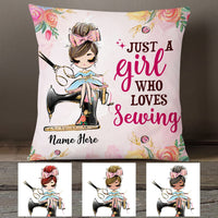 Personalized Just A Girl Who Love Sewing Pillow DB32 85O53 thumb 1