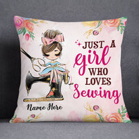 Personalized Just A Girl Who Love Sewing Pillow DB32 85O53 thumb 1