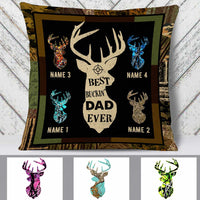Personalized Deer Hunting Dad Grandpa Pillow DB17 26O34 thumb 1