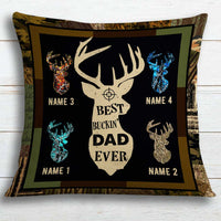 Personalized Deer Hunting Dad Grandpa Pillow DB17 26O34 thumb 1