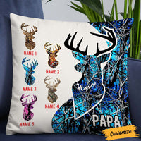 Personalized Deer Hunting Dad Grandpa Pillow DB17 95O36 thumb 1