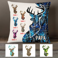 Personalized Deer Hunting Dad Grandpa Pillow DB17 95O36 thumb 1