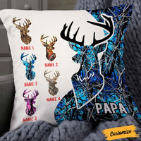 Personalized Deer Hunting Dad Grandpa Pillow DB17 95O36 thumb 1