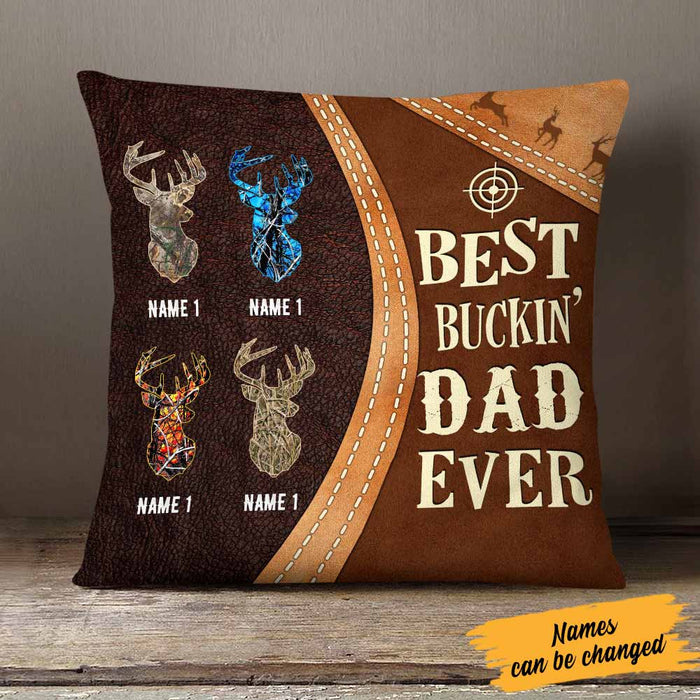 Personalized Deer Hunting Dad Grandpa Pillow DB18 26O58 1