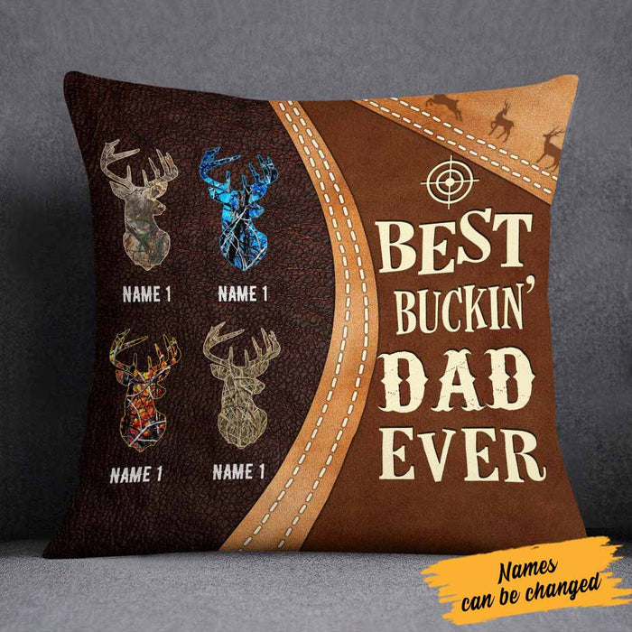 Personalized Deer Hunting Dad Grandpa Pillow DB18 26O58 1
