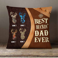 Personalized Deer Hunting Dad Grandpa Pillow DB18 26O58 thumb 1