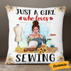 Personalized Love Sewing Girl Pillow DB32 95O53 1