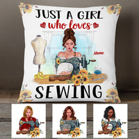 Personalized Love Sewing Girl Pillow DB32 95O53 thumb 1