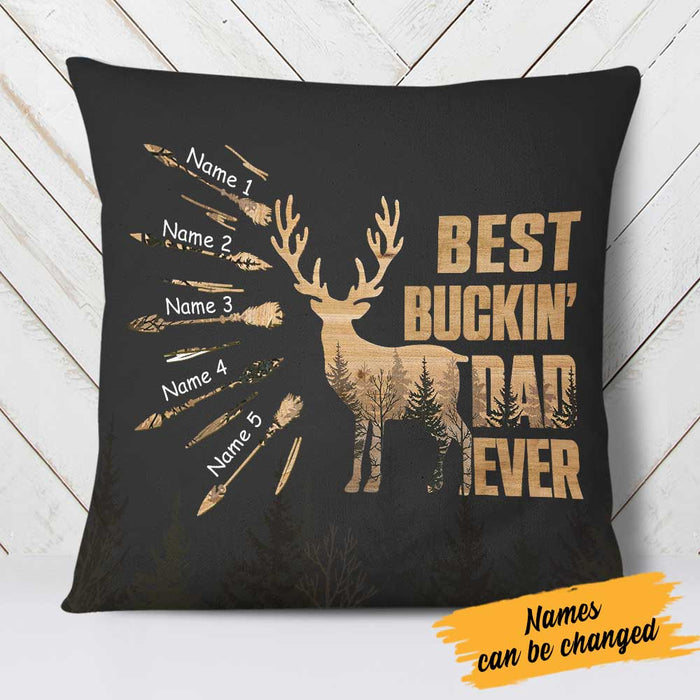Personalized Deer Hunting Dad Pillow DB34 23O23 1