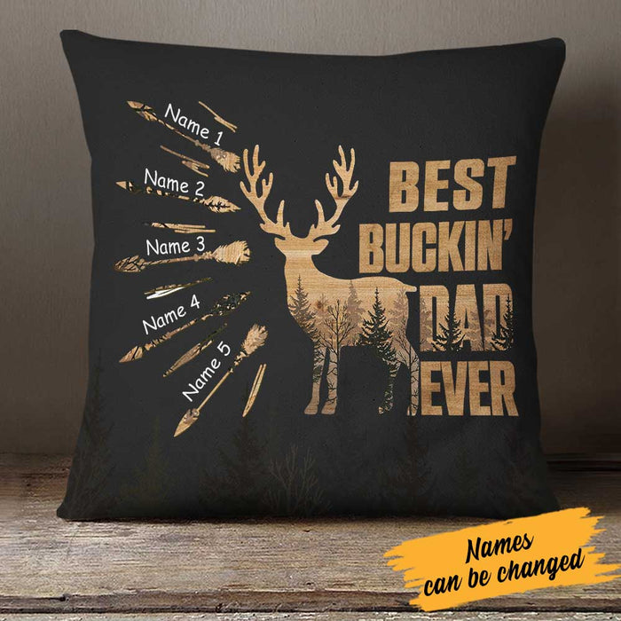 Personalized Deer Hunting Dad Pillow DB34 23O23 1
