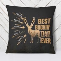 Personalized Deer Hunting Dad Pillow DB34 23O23 thumb 1