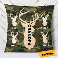 Personalized Deer Hunting Dad Grandpa Pillow DB14 23O57 thumb 1