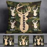 Personalized Deer Hunting Dad Grandpa Pillow DB14 23O57 thumb 1