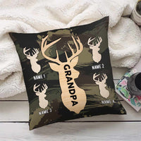 Personalized Deer Hunting Dad Grandpa Pillow DB14 23O57 thumb 1