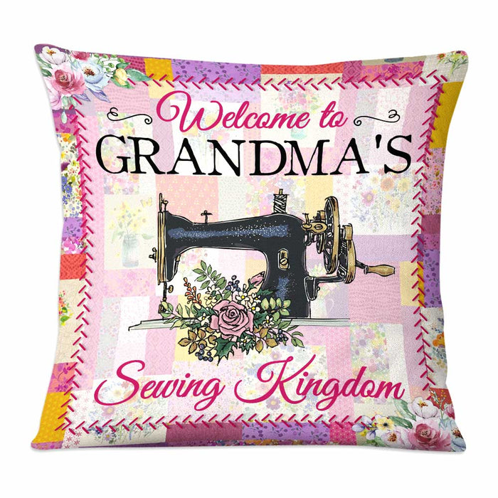 Personalized Love Sewing Girl Mom Grandma Pillow DB33 95O58 1