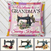 Personalized Love Sewing Girl Mom Grandma Pillow DB33 95O58 thumb 1