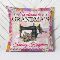 Personalized Love Sewing Girl Mom Grandma Pillow DB33 95O58 thumb 1