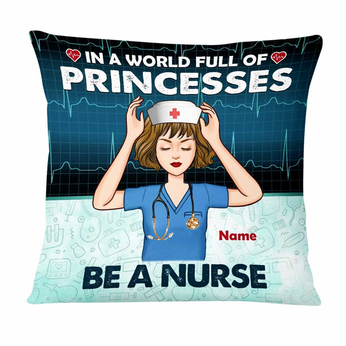 Personalized Proud Nurse Princess Pillow DB43 95O47 1