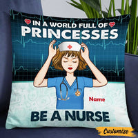 Personalized Proud Nurse Princess Pillow DB43 95O47 thumb 1