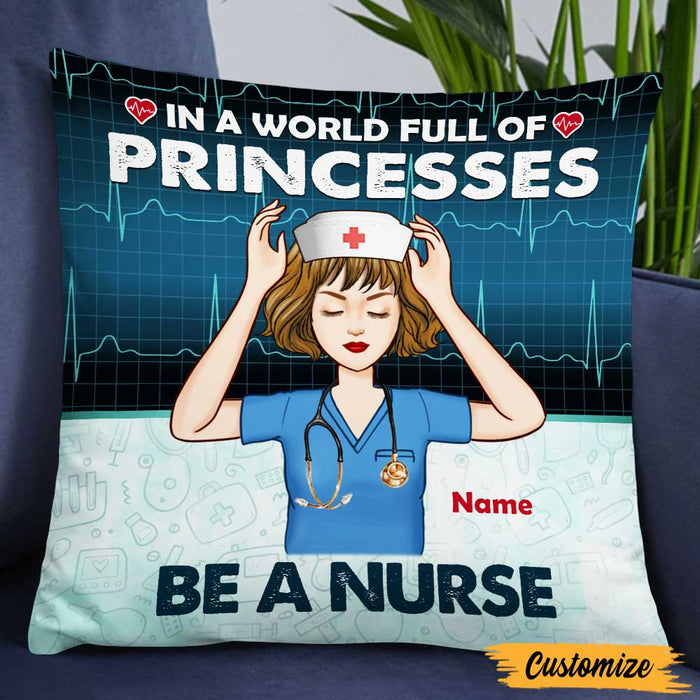 Personalized Proud Nurse Princess Pillow DB43 95O47 1