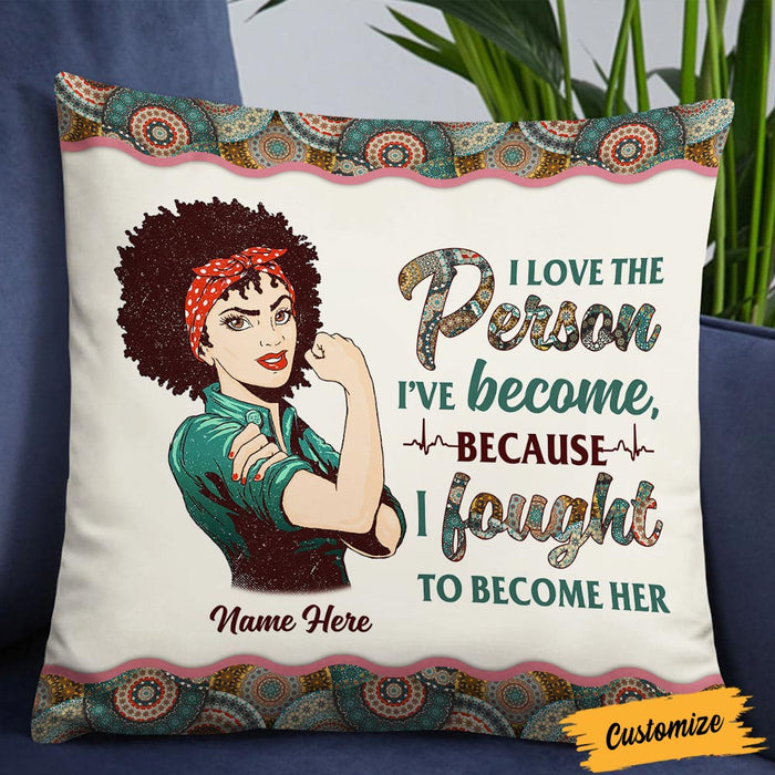 Personalized Proud Nurse BWA I Fought To Become Her Pillow DB41 85O36 1