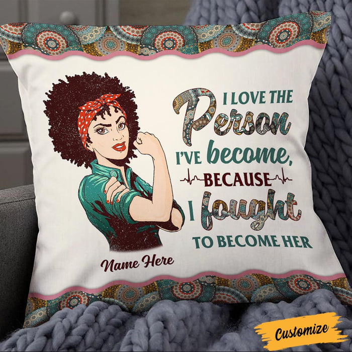 Personalized Proud Nurse BWA I Fought To Become Her Pillow DB41 85O36 1