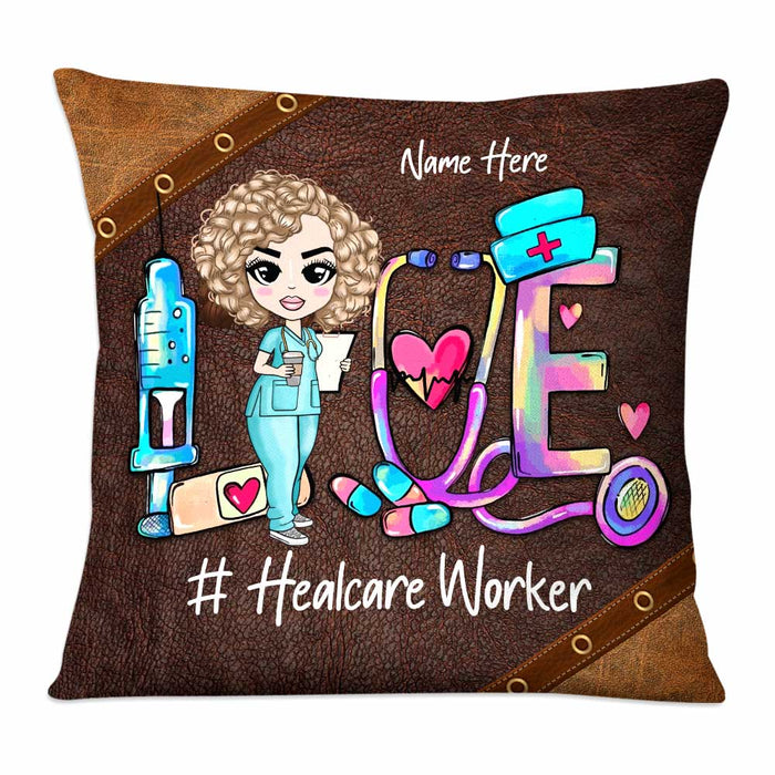 Personalized Proud Nurse Love Pillow DB45 30O58 1