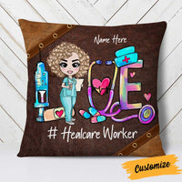 Personalized Proud Nurse Love Pillow DB45 30O58 thumb 1