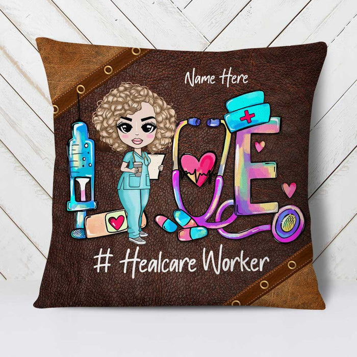 Personalized Proud Nurse Love Pillow DB45 30O58 1