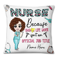 Personalized Proud Nurse Pillow DB43 23O23 thumb 1