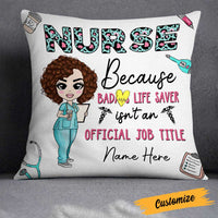 Personalized Proud Nurse Pillow DB43 23O23 thumb 1