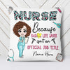 Personalized Proud Nurse Pillow DB43 23O23 thumb 1