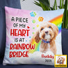 Personalized Dog Memo Photo Rainbow Pillow DB24 81O36 1