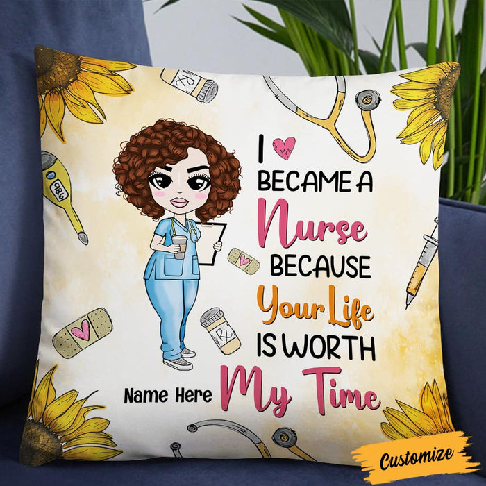 Personalized Proud Nurse Pillow DB67 23O36 1