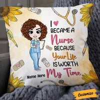 Personalized Proud Nurse Pillow DB67 23O36 thumb 1