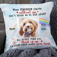 Personalized Dog Memo Photo Inside Your Heart Pillow DB24 26O57 thumb 1
