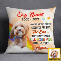 Personalized Dog Memo Photo Pillow DB24 30O36 thumb 1