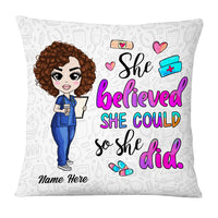 Personalized Proud Nurse Pillow DB43 26O53 thumb 1