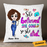 Personalized Proud Nurse Pillow DB43 26O53 thumb 1