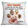 Personalized Dog Memo Photo Pawprints On Our Hearts Pillow DB25 23O34 1