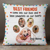 Personalized Dog Memo Photo Pawprints On Our Hearts Pillow DB25 23O34 1
