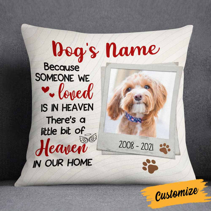 Personalized Dog Memo Photo Pillow DB25 26O58 1