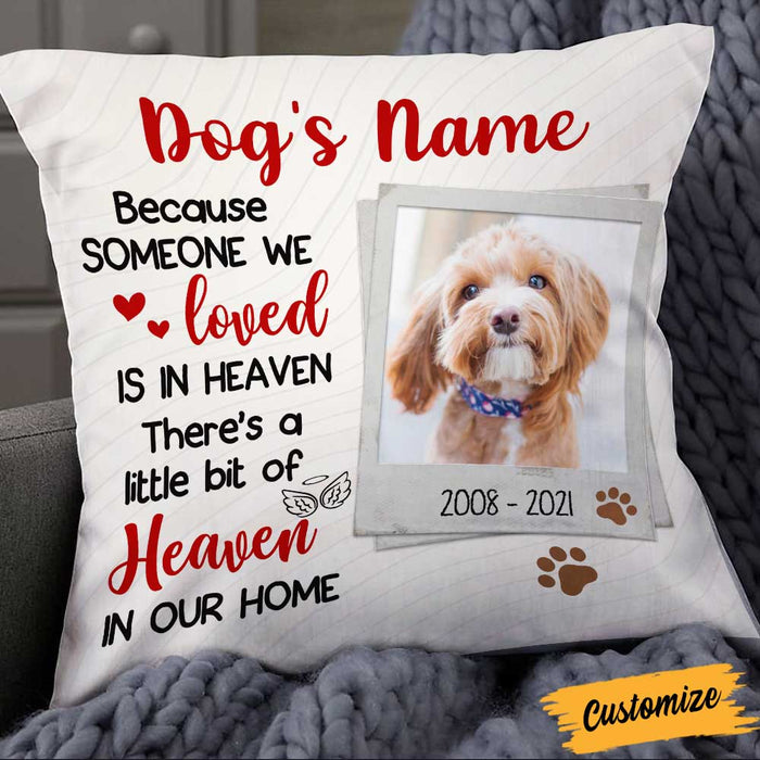 Personalized Dog Memo Photo Pillow DB25 26O58 1